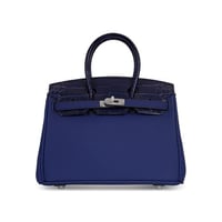 Birken Bag blue بيركن ( نيلي )بجلد التمساح بالحجم...