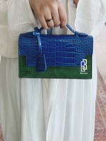 كروس بجلد التمساح | Maroon الكحلي و الأخضر