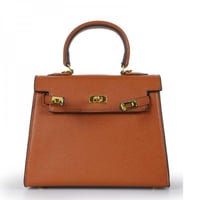 khaki Bag brown| لارج كايلي (جملي) بحديده ذهبيه با...