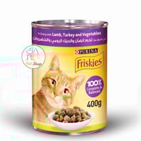 فريسكس طعام رطب للقطط بنكهة لحم الضأن والديك الروم...