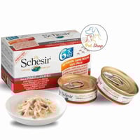 اكل قطط شيزر شرائح الدجاج مع البط في الماء المطهي...