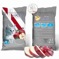 رمل فريش لفضلات القطط برائحة التفاح متعدد الاوزان