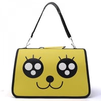 حمالة شنطة متنقلة لون اصفر