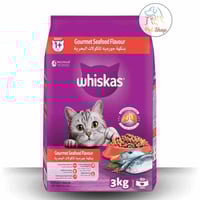 ويسكاس طعام للقطط جورمية بطعم الماكولات البحرية 3...