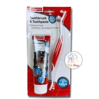 بيفار معجون مع فرشاة اسنان للقطط والكلاب