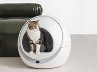 صندوق فضلات القطط الأوتوماتيكي ذاتي التنظيف واي فا...