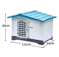 كوخ بلاستيك مقوى للحيوانات الاليفة المقاس كبير متع...