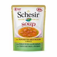 أكل قطط شيزر ظروف تونا مع القرع بالحساء 85غ