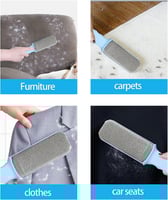 مقبض شكل قطة لازالة الشعر قماش عدة الوان