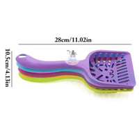 مغرفة بلاستيك نقش راس قطة عدة الوان