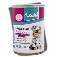 لقمة طعام قطط رطب بنكهة سمك الانشوفة وقطع الدجاج ب...