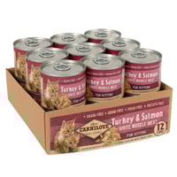 كرتون معلبات من كارنيلوف ديك رومي وسالمون طعام رطب...