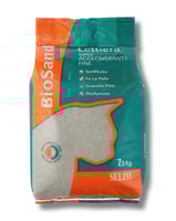 رمل طبيعي من بايو ساند الايطالي لفضلات القطط رمل ب...