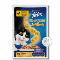 فيلكس اظرف للقطط البالغة نكهة الدجاج مع السبانخ 85...