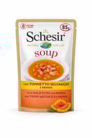 أكل قطط شيزر رطب شوربة التونة البرية مع البابايا 8...