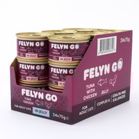 اكل قطط من فيلاين قو طعام كامل معلبات تونة مع دجاج...