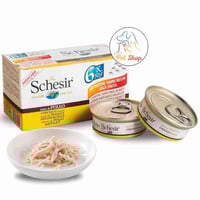 اكل قطط شيزر شرائح الدجاج في الماء االمطهي معلبات...