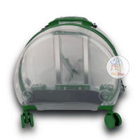 شنطة سفر للقطط شفافه مع كفرات قوية متعددة الالوان