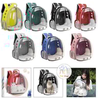 شنطة ظهر شفافه للقطط والجراء متعددة الالوان