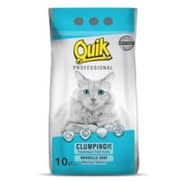 رمل للقطط طبيعي من كويك بعدة رؤائحه 10 لتر