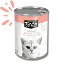 أكل قطط كت كات معلبات تونة وسلطعون 400 جرام