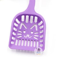 مغرفة بلاستيك نقش راس قطة عدة الوان