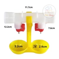 موزع مياه الدواجن مزدوج 50غ