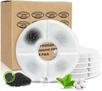 4 قطع من فلاتر نافورة المياه | تنقية وتوزيع مياه ا...