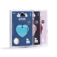 قلادة صغيرة على شكل قلب من الألمنيوم مع امكانية ال...