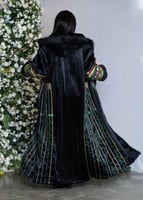 فروة نسائية سوداء سدو عسيري - أصالة وفخامة مطلقة م...