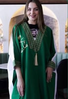 بشت نسائي أخضر | ملابس اليوم الوطني للنساء