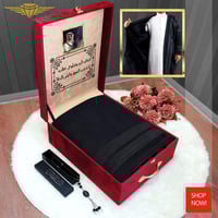 فروة رجالي سوري فاخر مع سبحة قابلة للتخصيص