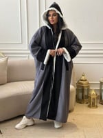 فروة شمواه نسائية فاخرة - فرو أبيض داخلي وصناعة سع...