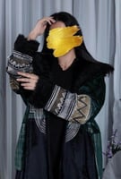 فروة نسائية سوداء سدو عسيري - أصالة وفخامة مطلقة م...