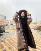 فروة نسائية شتوية بنقش سدو فاخر