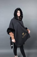 شال شتوي نسائي مع طاقية صوف – 8 ألوان