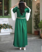 فستان اليوم الوطني بشعار نحلم ونحقق