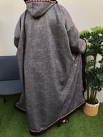 فروة نسائية شتوية ملكية تطريز اسم مخصص - مقاس موحد...