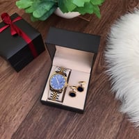 طقم ساعة مع كبك