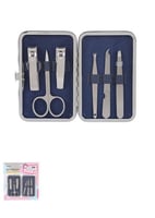 مجموعة من 6 أدوات للعناية بالأظافر بعلبة حافظة بال...