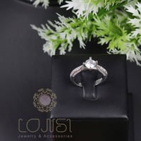 خاتم ناعم فضة عيار 925