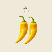 فلفل اصفر حار طويل صحن