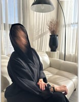 عباية دبل فيس اسود