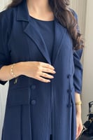 عباية سفر ياقة كحلي