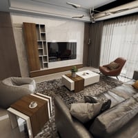 طقم طاولات ابيض مع بني موديل Victorya