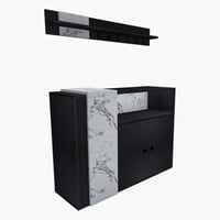 ركن قهوة اسود مع رخامي موديل Sozan