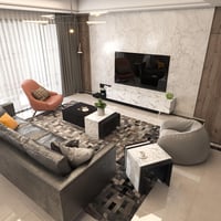 طقم طاولات اسود مع رخامي موديل Sozan