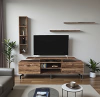 طاولة تلفزيون خشبي - موديل TV04