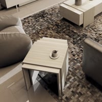 طقم طاولات خدمه ابيض مع رمادي2020 _موديل Sozan