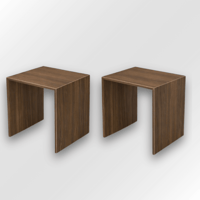 طقم طاولات جانبية _ بني 2001 - موديل Aura